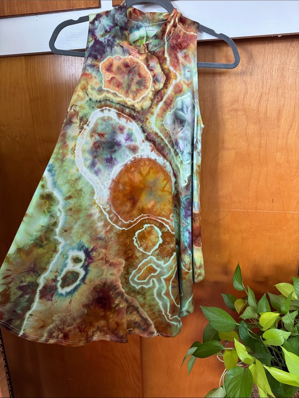 Women’s mock neck tiedye dress